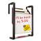 QUARTET MFG. Hanging File Pocket with Dry Erase Board, Three Pockets, Letter, Black