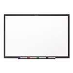 QUARTET MFG. Classic Melamine Dry Erase Board, 24 x 18, White Surface, Black Frame