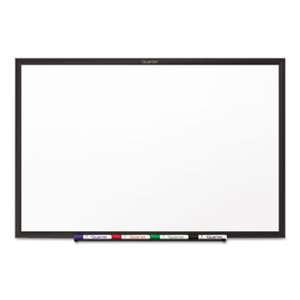 QUARTET MFG. Classic Melamine Dry Erase Board, 24 x 18, White Surface, Black Frame