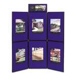 QUARTET MFG. Show-It! Display System, 72 x 72, Blue/Gray Surface, Black Frame