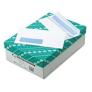 QUALITY PARK PRODUCTS Redi-Seal Envelope, Security, #10, Window, White, 500/Box