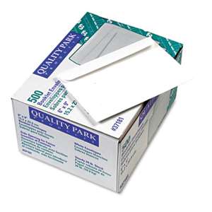 QUALITY PARK PRODUCTS Open Side Booklet Envelope, 9 x 6, White, 500/Box