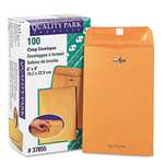 QUALITY PARK PRODUCTS Clasp Envelope, 6 x 9, 28lb, Brown Kraft, 100/Box