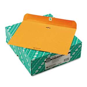QUALITY PARK PRODUCTS Redi-File Clasp Envelope, 12 x 9, Brown Kraft, 100/Box