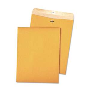 QUALITY PARK PRODUCTS 100% Recycled Brown Kraft Clasp Envelope, 9 x 12, Brown Kraft, 100/Box