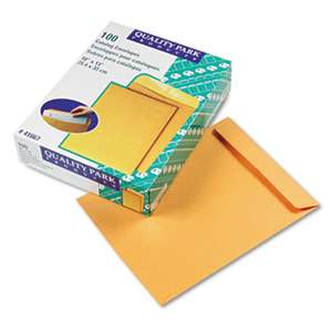 QUALITY PARK PRODUCTS Catalog Envelope, 10 x 13, Brown Kraft, 100/Box