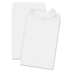 QUALITY PARK PRODUCTS Redi-Strip Catalog Envelope, 6 1/2 x 9 1/2, White, 100/Box