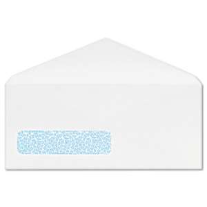 WESTVACO Poly-Klear Business Window Envelopes, Securtiy Tint, #10, White, 500/Box