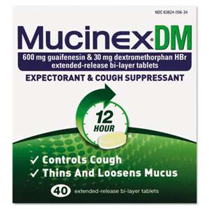 RECKITT BENCKISER DM Expectorant and Cough Suppressant, 40 Tablets/Box
