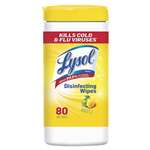 LYSOL Brand 77182EA Disinfecting Wet Wipes, Lemon and Lime Blossom 7 x 8, 80/Canister