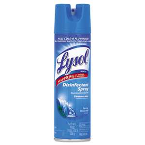 RECKITT BENCKISER Disinfectant Spray, Crisp Linen Scent, 19oz Aerosol
