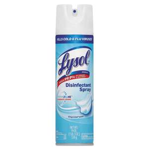 LYSOL Brand 79329 Disinfectant Spray, Crisp Linen Scent, 19oz Aerosol