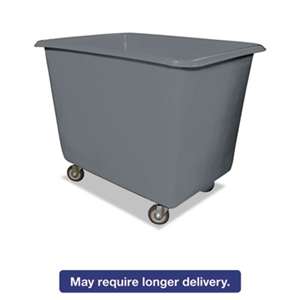 ROYAL BASKET TRUCKS 12 Bushel Poly Truck w/Galvanized Steel Base, 30 x 40 x 33, 800 lbs. Cap., Gray