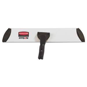 RUBBERMAID COMMERCIAL PROD. Executive Microfiber Single-Sided Flat Mop Frame, 3.5W, 18L, Black/Silver