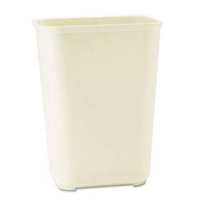 Rubbermaid Commercial 254400BG Fire-Resistant Wastebasket, Rectangular, Fiberglass, 10gal, Beige