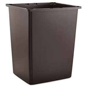 RUBBERMAID COMMERCIAL PROD. Glutton Container, Rectangular, 56gal, Brown