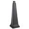 RUBBERMAID COMMERCIAL PROD. GroundsKeeper Cigarette Waste Collector, Pyramid, Plastic/Steel, Black