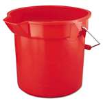 RUBBERMAID COMMERCIAL PROD. BRUTE Round Utility Pail, 14qt, Red