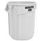RUBBERMAID COMMERCIAL PROD. Round Brute Container, Plastic, 20 gal, White