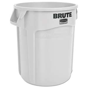 RUBBERMAID COMMERCIAL PROD. Round Brute Container, Plastic, 20 gal, White