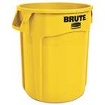 RUBBERMAID COMMERCIAL PROD. Round Brute Container, Plastic, 20 gal, Yellow
