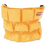 RUBBERMAID COMMERCIAL PROD. Brute Caddy Bag, 12 Pockets, Yellow