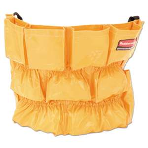 RUBBERMAID COMMERCIAL PROD. Brute Caddy Bag, 12 Pockets, Yellow