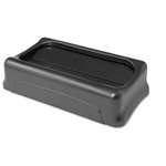 RUBBERMAID COMMERCIAL PROD. Swing Top Lid for Slim Jim Waste Containers, 11 3/8 x 20 3/8, Plastic, Black