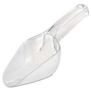 RUBBERMAID COMMERCIAL PROD. Bouncer Bar/Utility Scoop, 6oz, Clear