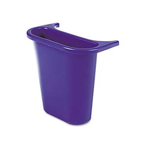 RUBBERMAID COMMERCIAL PROD. Wastebasket Recycling Side Bin, Attaches Inside or Outside, 4.75qt, Blue