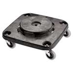 RUBBERMAID COMMERCIAL PROD. Brute Container Square Dolly, 250 lb Capacity, Black