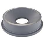 RUBBERMAID COMMERCIAL PROD. Round Brute Funnel Top Receptacle, 22 3/8 x 5, Gray