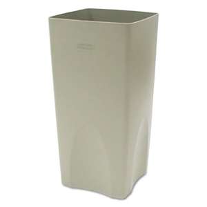 RUBBERMAID COMMERCIAL PROD. Plaza Waste Container Rigid Liner, Square, Plastic, 19gal, Beige