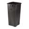 RUBBERMAID COMMERCIAL PROD. Untouchable Waste Container, Square, Plastic, 23gal, Black