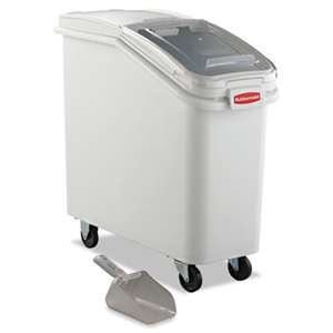 RUBBERMAID COMMERCIAL PROD. ProSave Mobile Ingredient Bin, 20.57gal, 13 1/8w x 29 1/4d x 28h, White