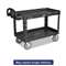 RUBBERMAID COMMERCIAL PROD. Heavy-Duty Utility Cart, Two-Shelf, 26w x 55d x 33 1/4h, Black