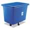 RUBBERMAID COMMERCIAL PROD. Recycling Cube Truck, Rectangular, Polyethylene, 500lb Cap, Blue