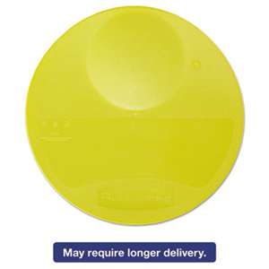 RUBBERMAID COMMERCIAL PROD. Round Storage Container Lids, 10 1/4 dia x 1h, Yellow