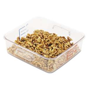 RUBBERMAID COMMERCIAL PROD. SpaceSaver Square Containers, 2qt, 8 4/5w x 8 3/4d x 2 7/10h, Clear