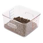 RUBBERMAID COMMERCIAL PROD. SpaceSaver Square Containers, 4qt, 8 4/5w x 8 3/4d x 4 3/4h, Clear