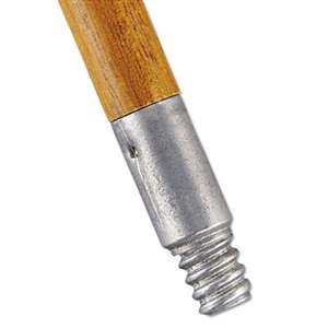 RUBBERMAID COMMERCIAL PROD. Lacquered-Wood Threaded-Tip Broom/Sweep Handle, 1 5/8 dia x 60, Natural