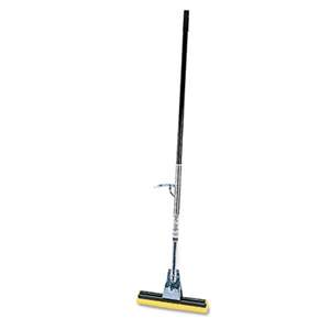 RUBBERMAID COMMERCIAL PROD. Steel Roller Sponge Mop, Bronze Handle w/12" Wide Yellow Sponge