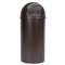 RUBBERMAID COMMERCIAL PROD. Marshal Classic Container, Round, Polyethylene, 25gal, Brown