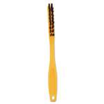 RUBBERMAID COMMERCIAL PROD. Synthetic-Fill Tile & Grout Brush, 8 1/2" Long, Yellow Plastic Handle