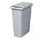 RUBBERMAID COMMERCIAL PROD. Slim Jim Confidential Document Receptacle w/Lid, Rectangle, 23gal, Light Gray