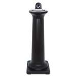RUBBERMAID COMMERCIAL PROD. GroundsKeeper Tuscan Receptacle, 13 x 13 x 38 3/8, Black