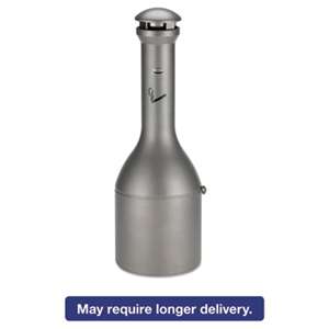 RUBBERMAID COMMERCIAL PROD. Infinity Traditional Smoking Receptacle, 4.1 gal, 39" High, Antique Pewter