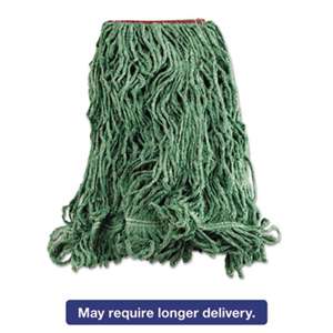 Super Stitch Blend Mop Heads, Cotton/Synthetic, Green, Large