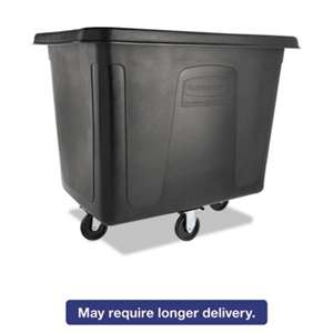 RUBBERMAID COMMERCIAL PROD. Cube Truck, 500 lbs Cap, Black