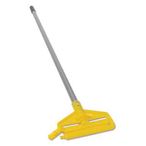 RUBBERMAID COMMERCIAL PROD. Invader Aluminum Side-Gate Wet-Mop Handle, 1 dia x 60, Gray/Yellow
